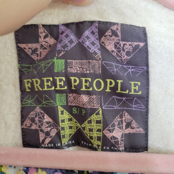 Free people wool blend coat S off white color - Picture 3 of 4